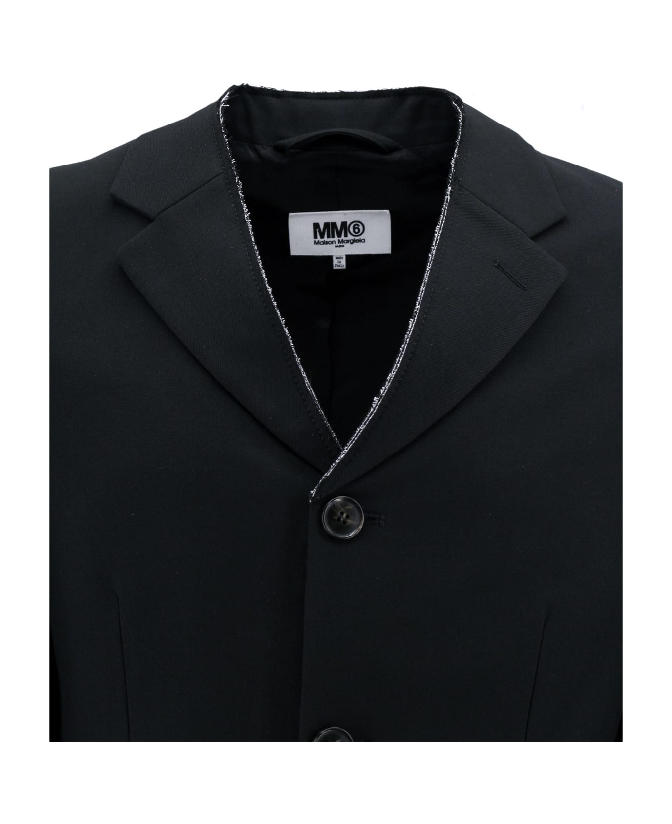 MM6 Maison Margiela Single-breasted Blazer - Black