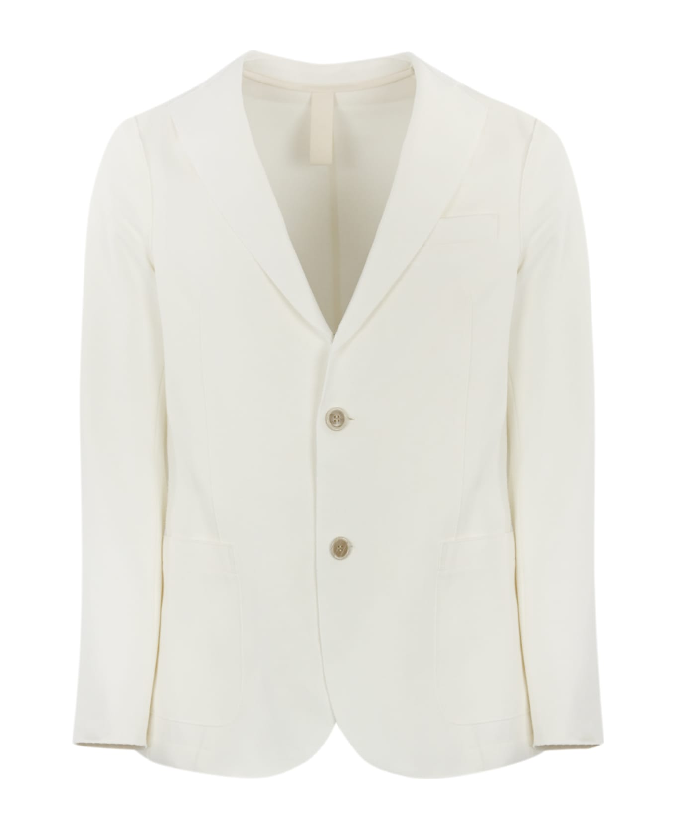 Eleventy Single-breasted Cotton Jacket - Bianco ブレザー