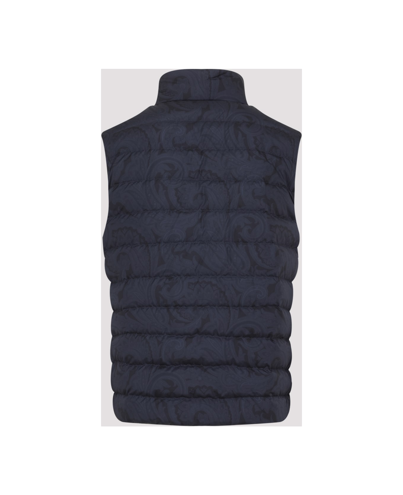 Etro Down Jacket Vest - Stampa F.do Blu