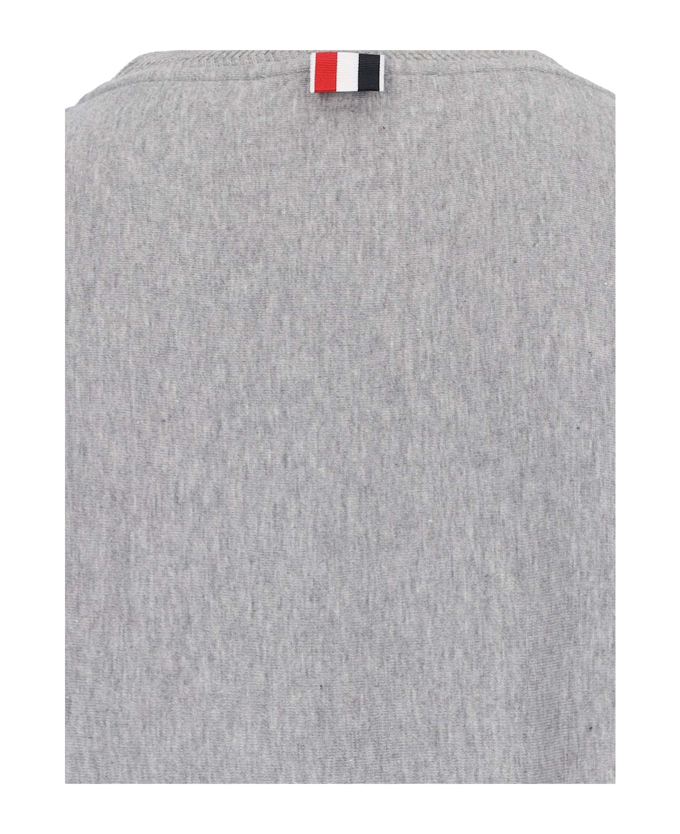 Thom Browne Logo T-shirt - Gray