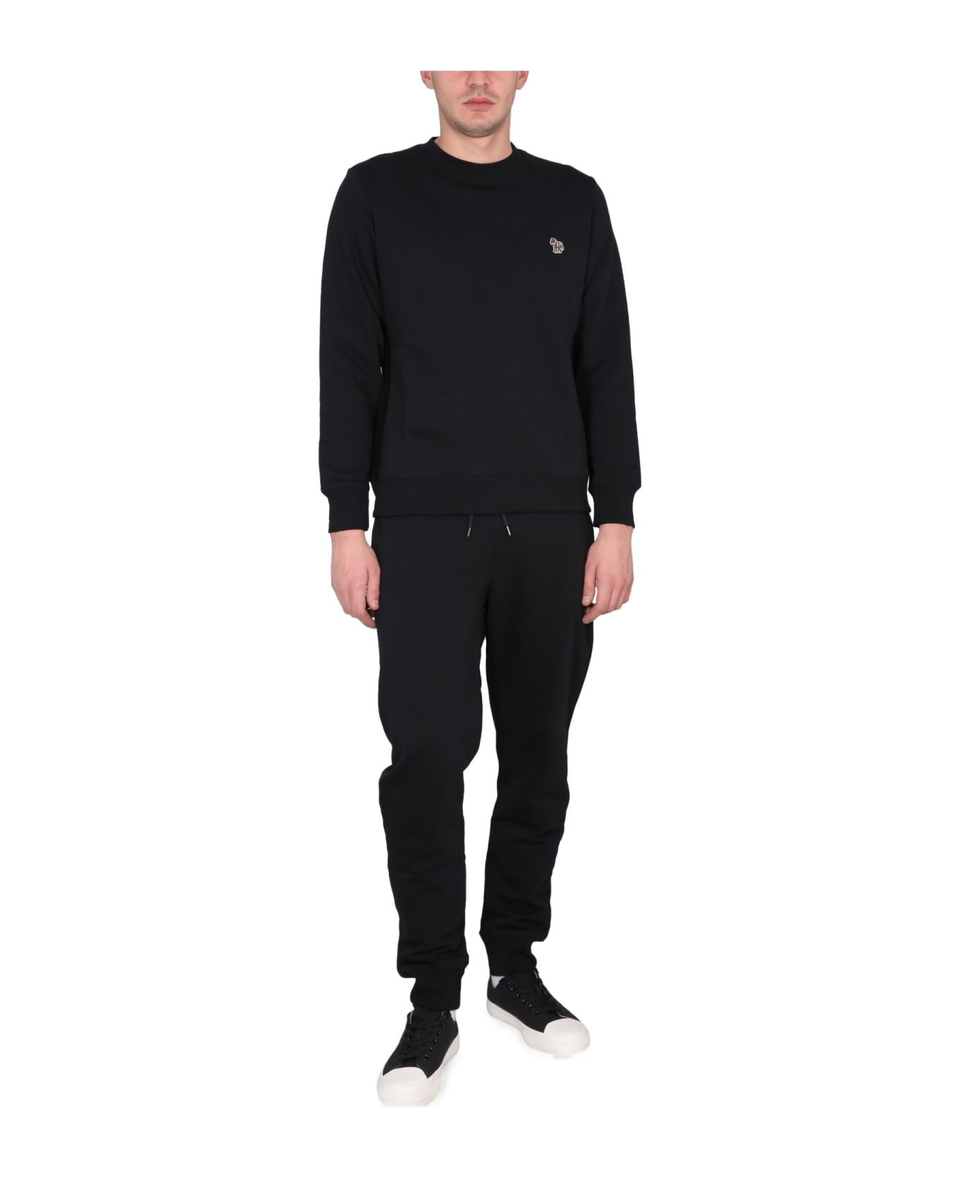 PS by Paul Smith Sweatshirt With Zebra Embroidery - Black フリース