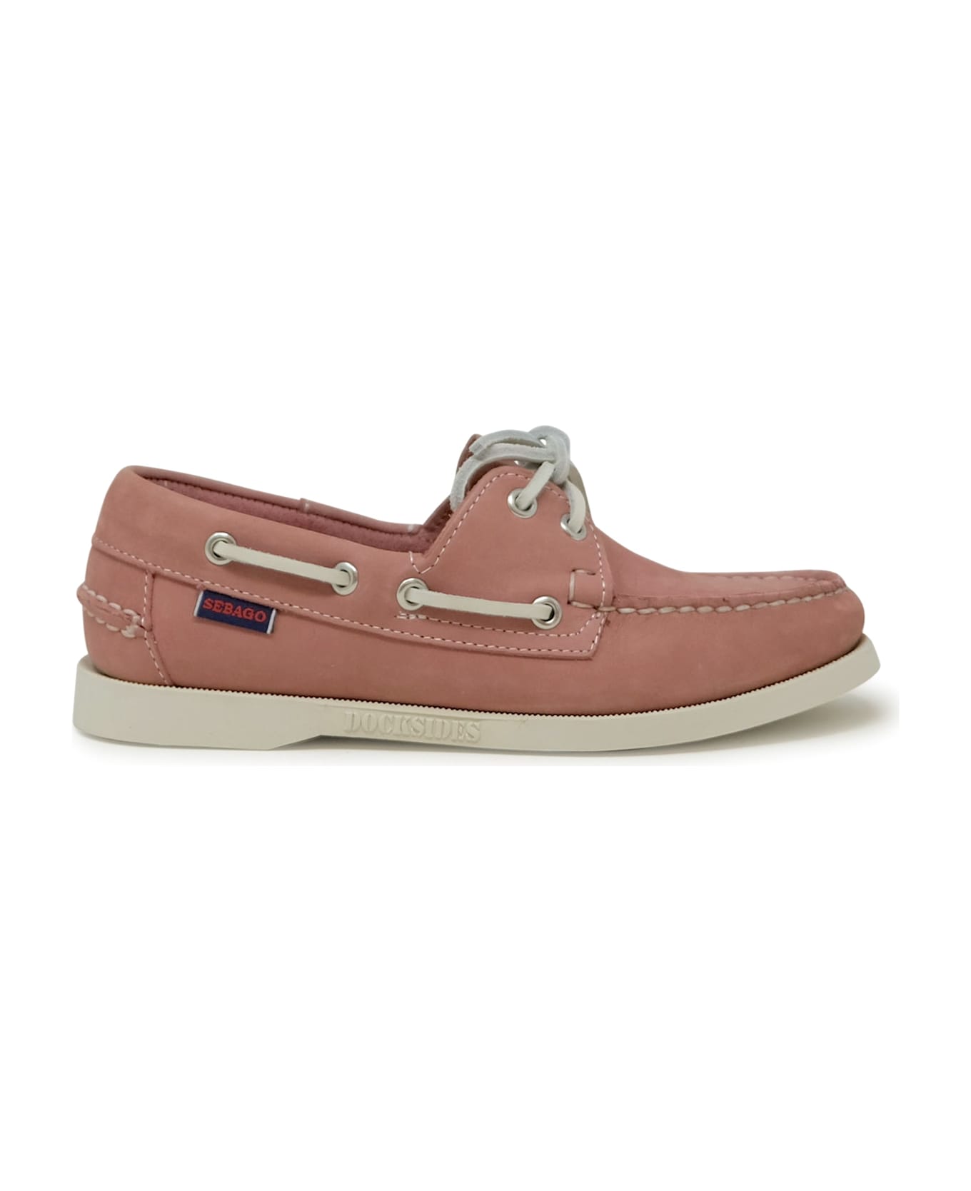 Sebago 74121sw Portland Pink Nubuck Loafers - PINK