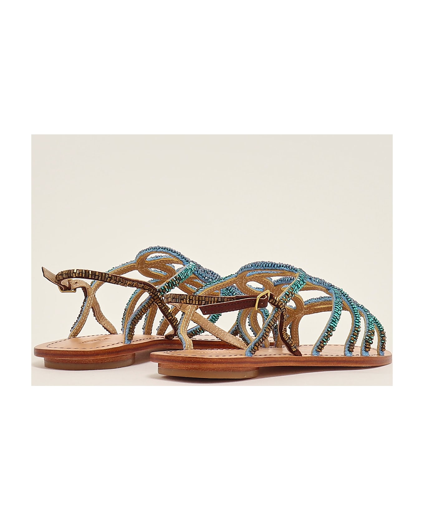 Malìparmi Capri Cut Shaded Sandal - BLU MULTICOLOR