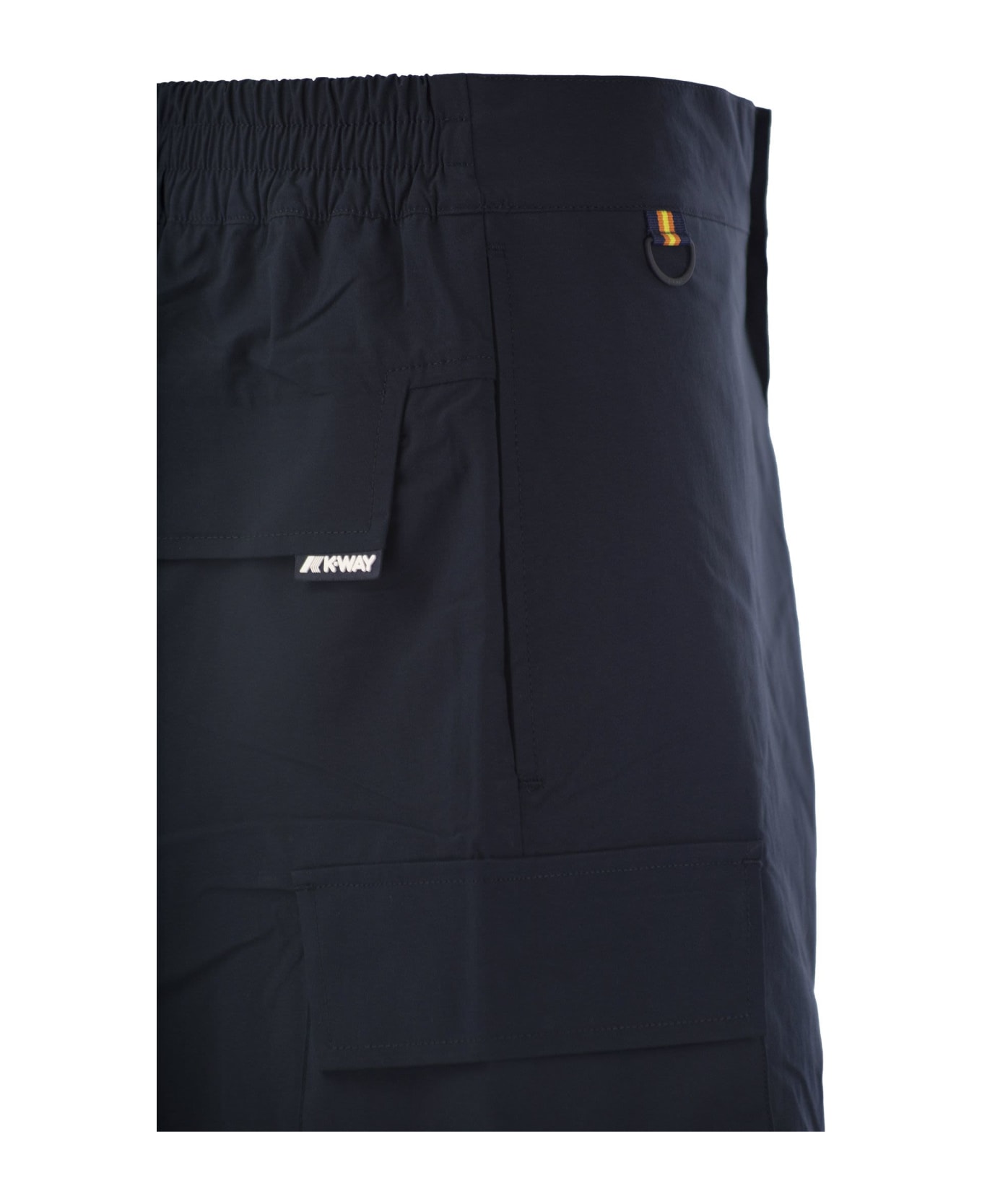 K-Way Bastyel - Cargo Bermuda Shorts - Blue