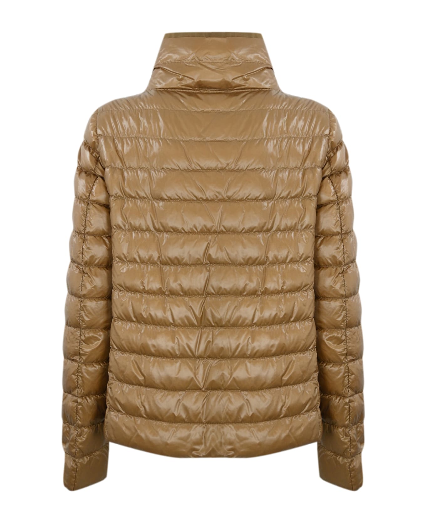 Herno Reversible Quilted Down Jacket - Cammello/Verde Chiaro