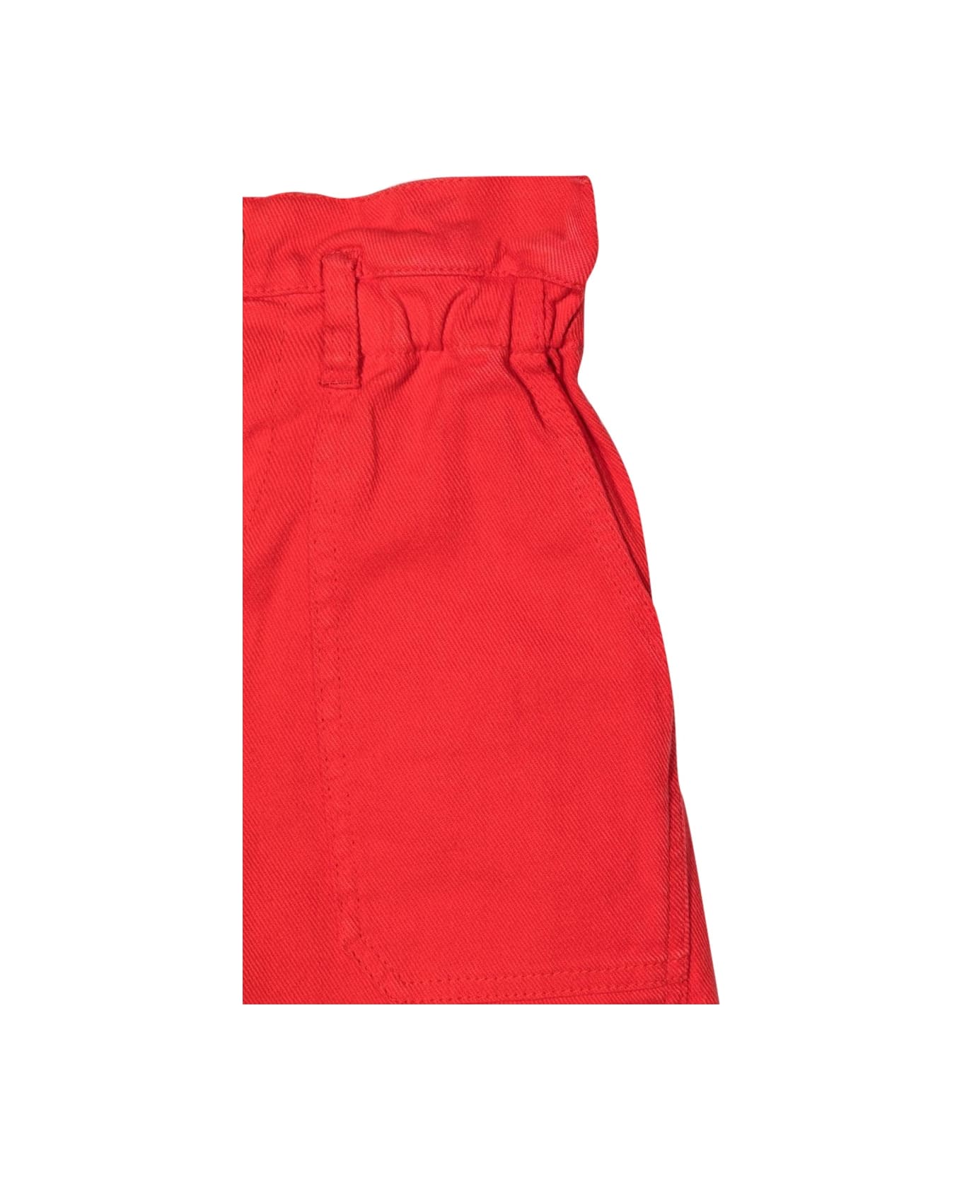 Marc Jacobs Wide Leg Pants Patch On The Back - RED ボトムス