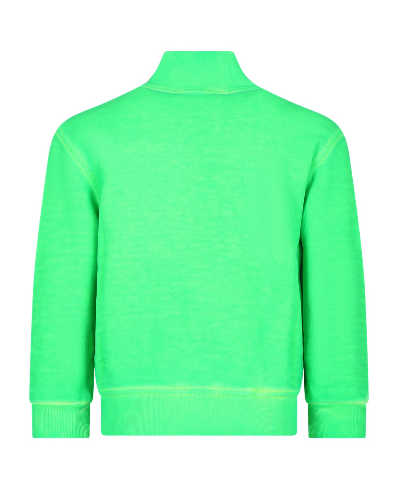 Dsquared2 Green Sweatshirt For Boy With Logo - Green ニットウェア＆スウェットシャツ