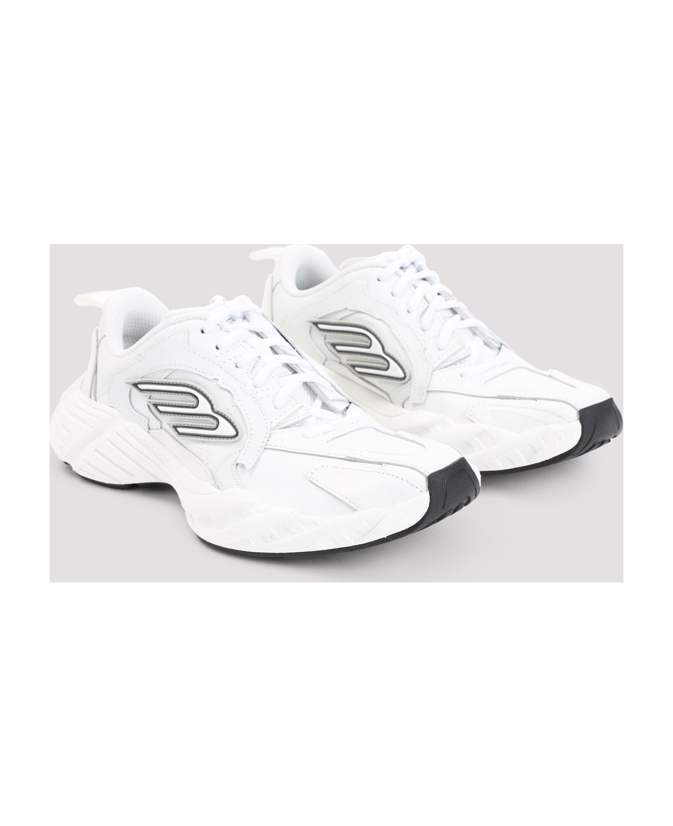Balenciaga Monday Sneakers - White Black Grey