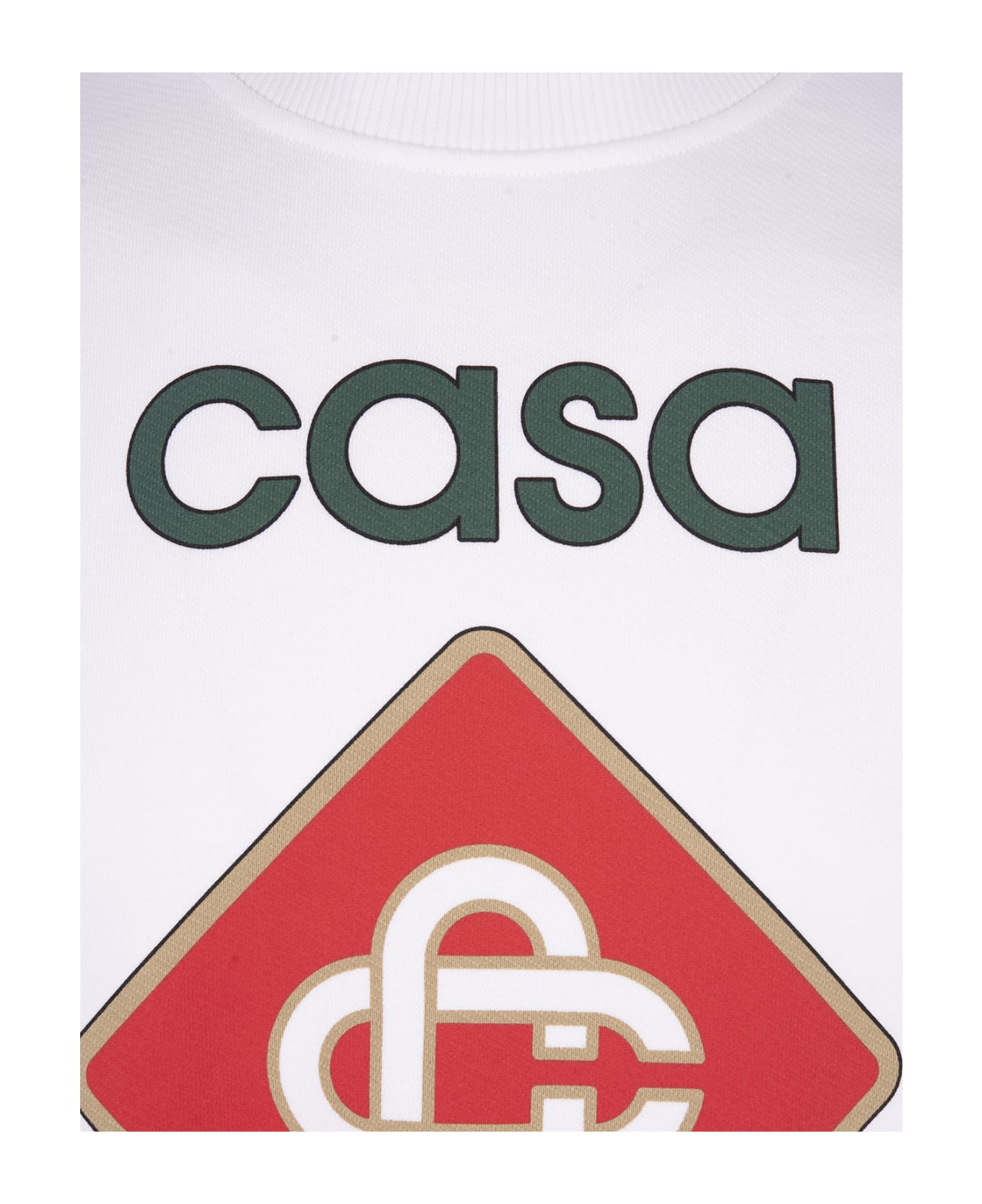 Casablanca White Casa Sport Crew Neck Sweatshirt - White
