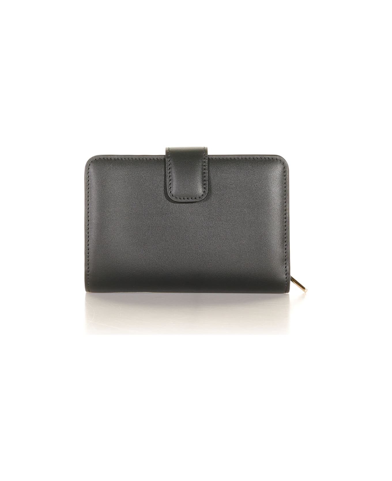 Dolce & Gabbana Continental Wallet With Logo - NERO