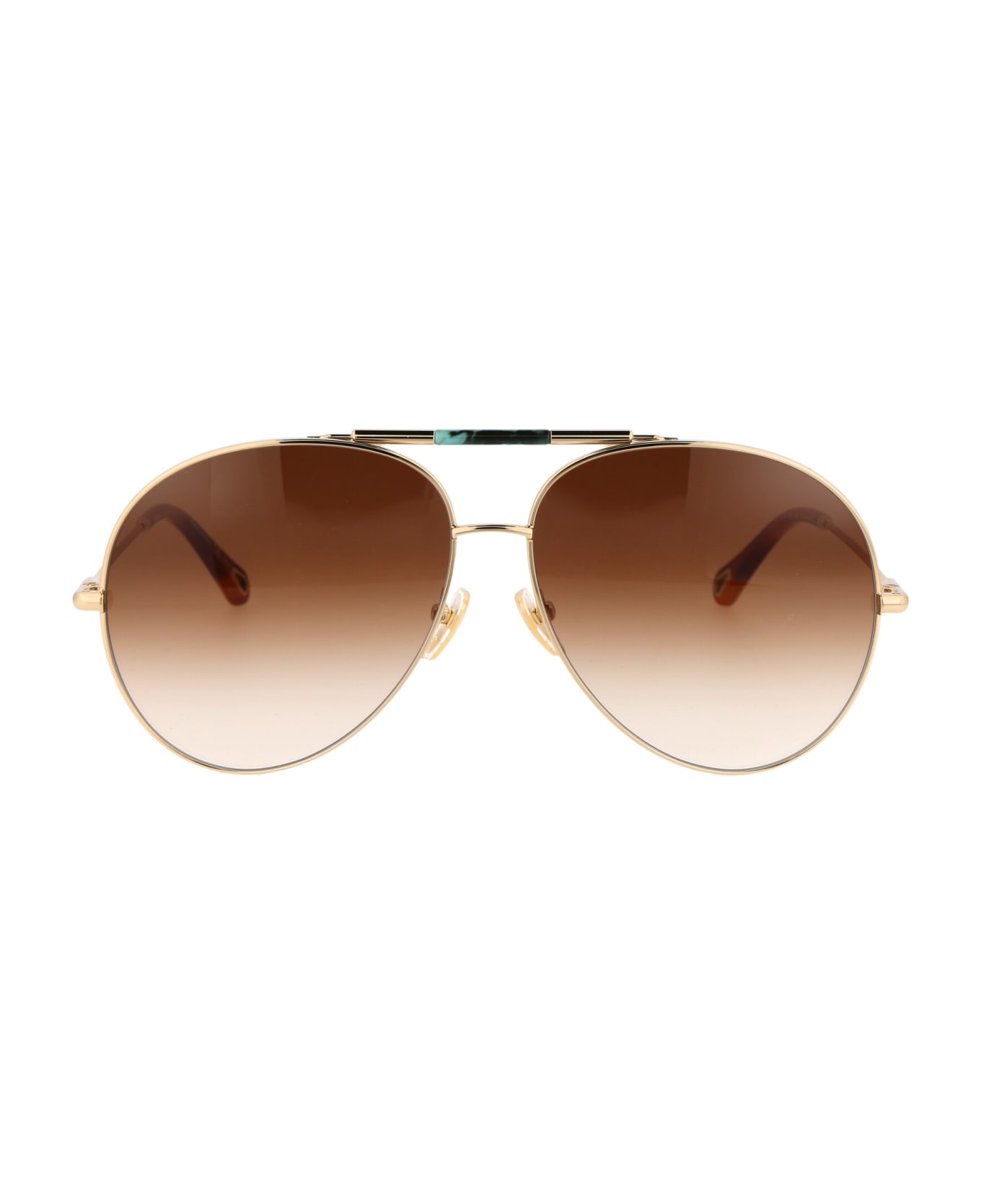 Chloé Eyewear Ch0113s Sunglasses - 002 GOLD GOLD BROWN サングラス