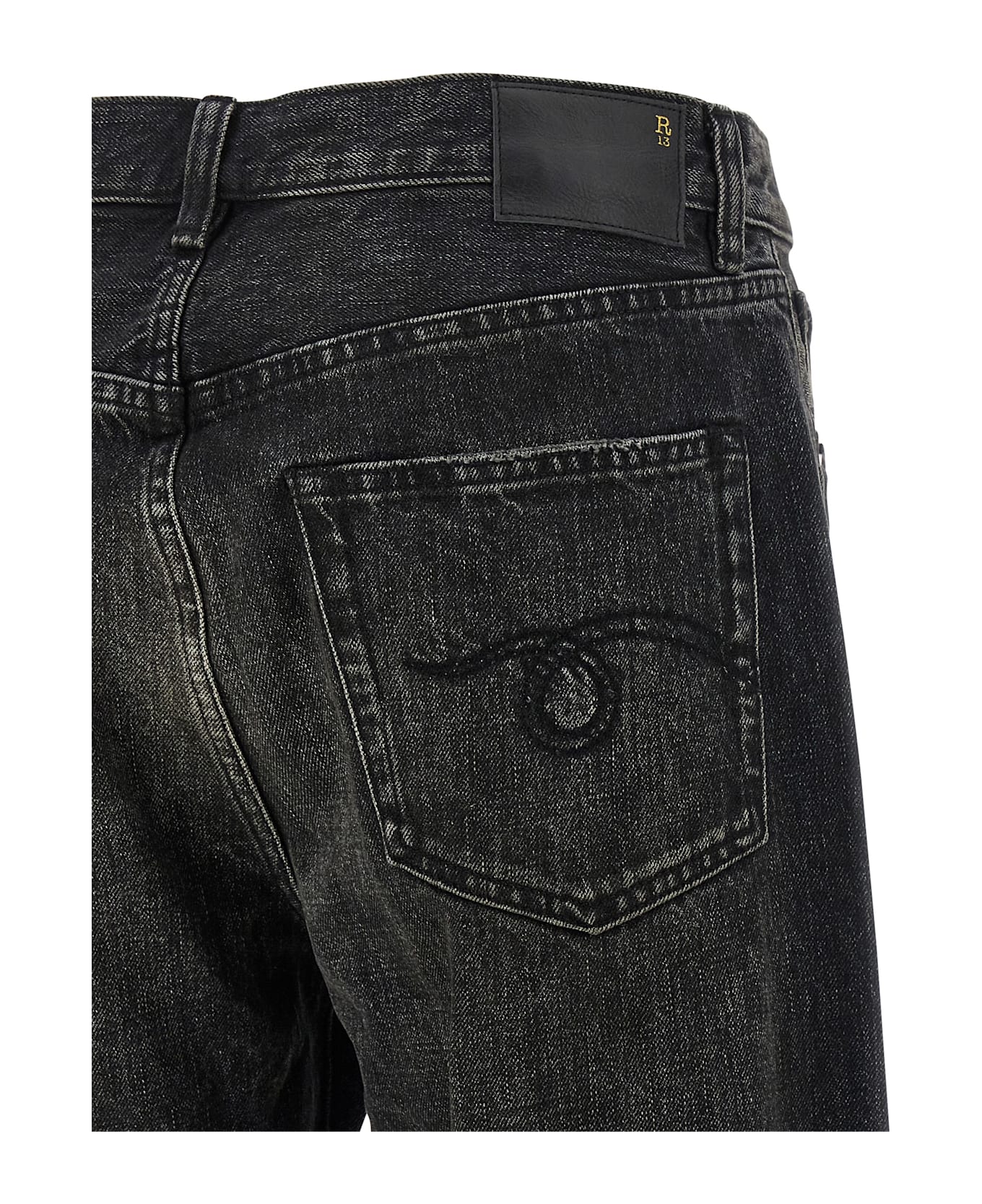 R13 
bf
 Jeans - Black  