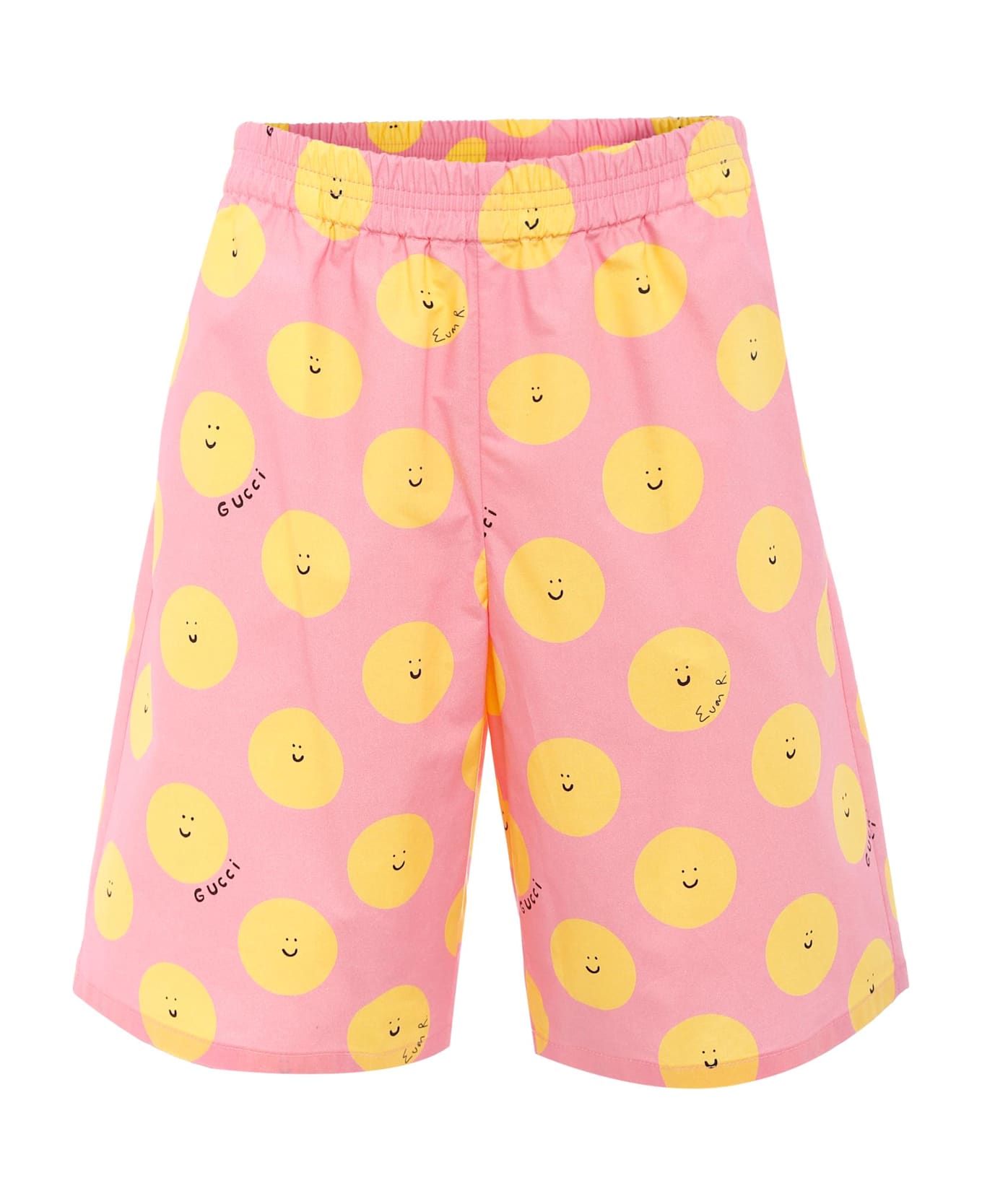 Gucci Pink Shorts For Girl With Sun - Pink