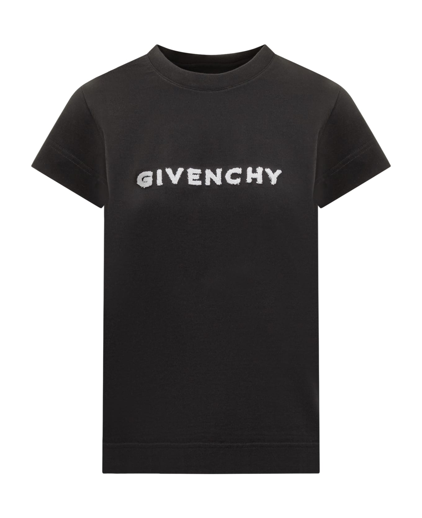 Givenchy 4g Tufting Cotton T-shirt. - black
