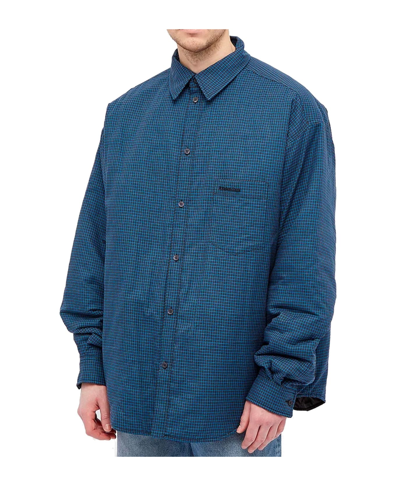 Balenciaga Padded Shirt - Blue