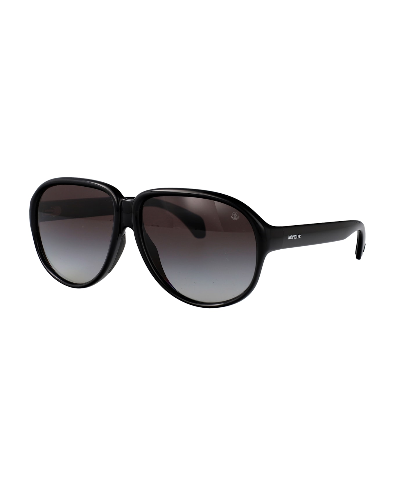 Moncler Eyewear Halcyonne Sunglasses - SHINY BLACK 