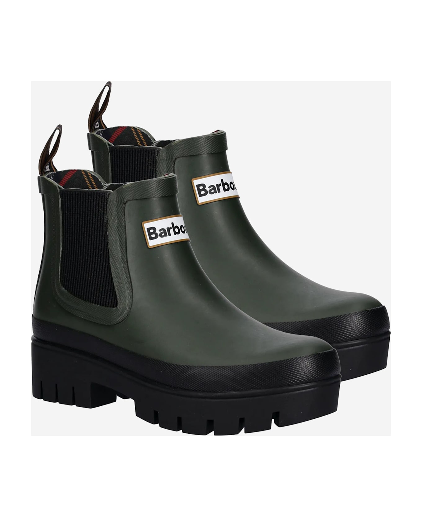 Barbour Halton Rubber Ankle Boots - VERDE SCURO