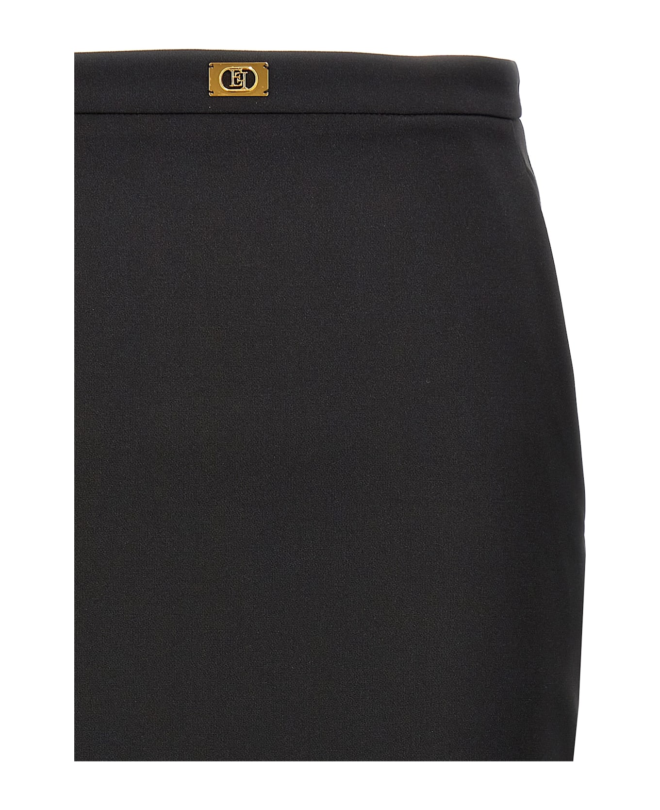 スカート ELISABETTA FRANCHI SS25 Longuette skirt (GO09951E2 110) Elisabetta Franchi Longuette Skirt | italist