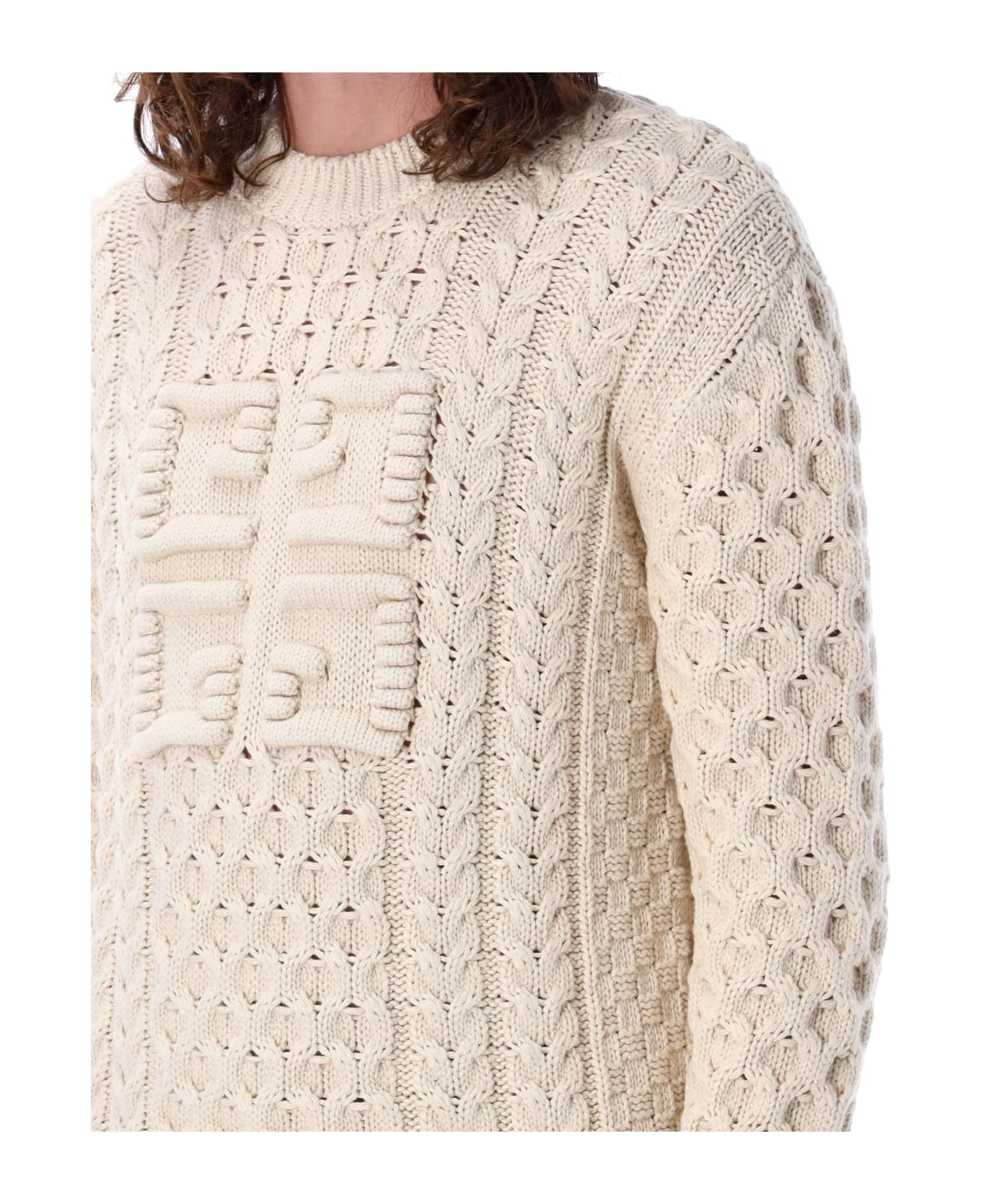 Givenchy 4g Knit Sweater - WHITE