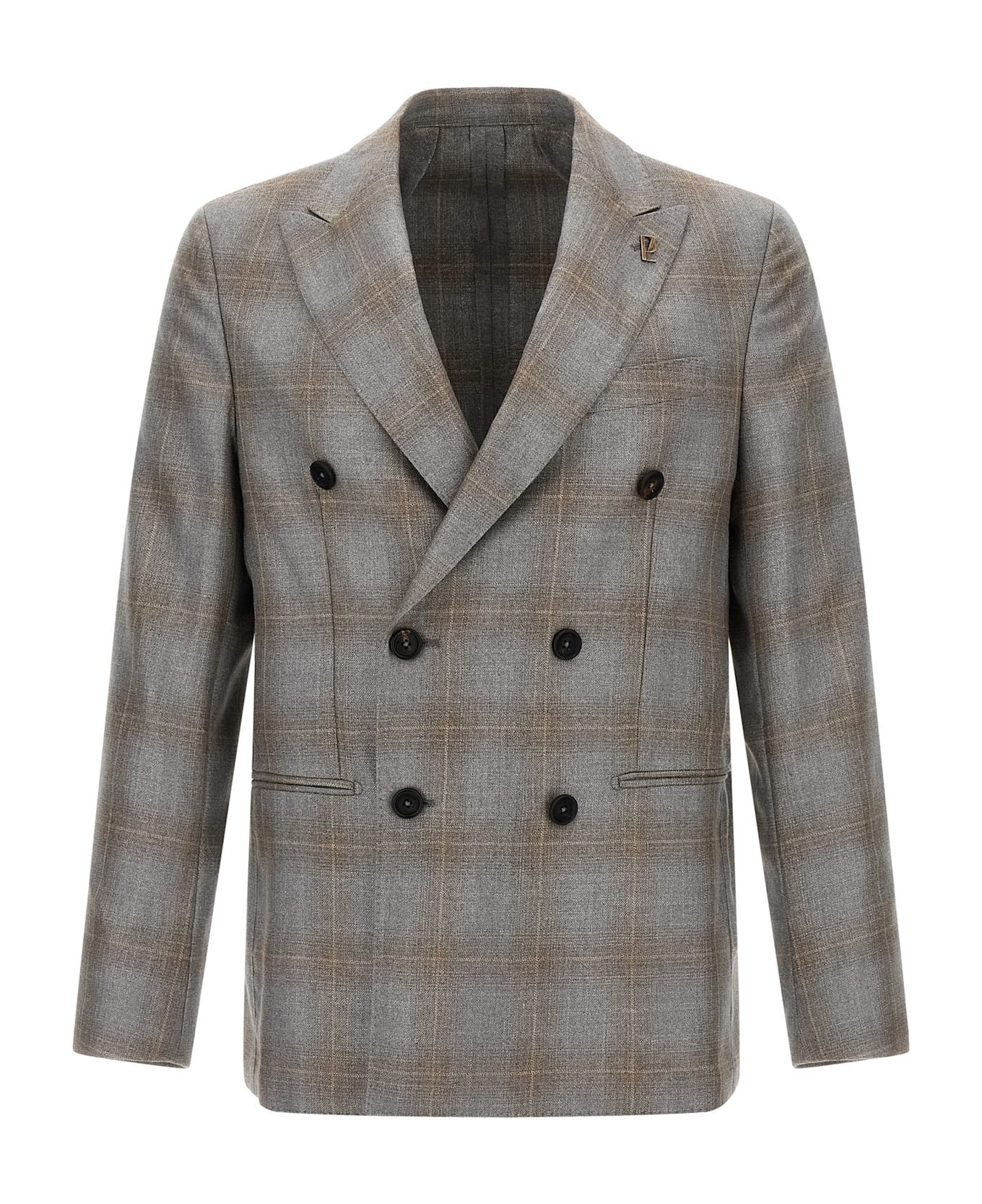 Pal Zileri Double-breasted Blazer - Gray