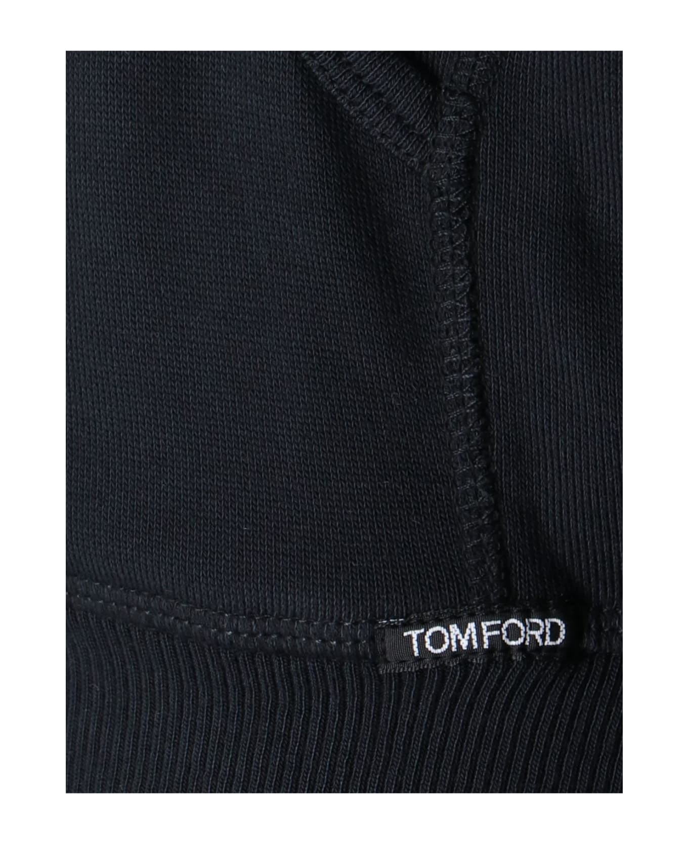 Tom Ford Basic Zip Sweatshirt - BLACK