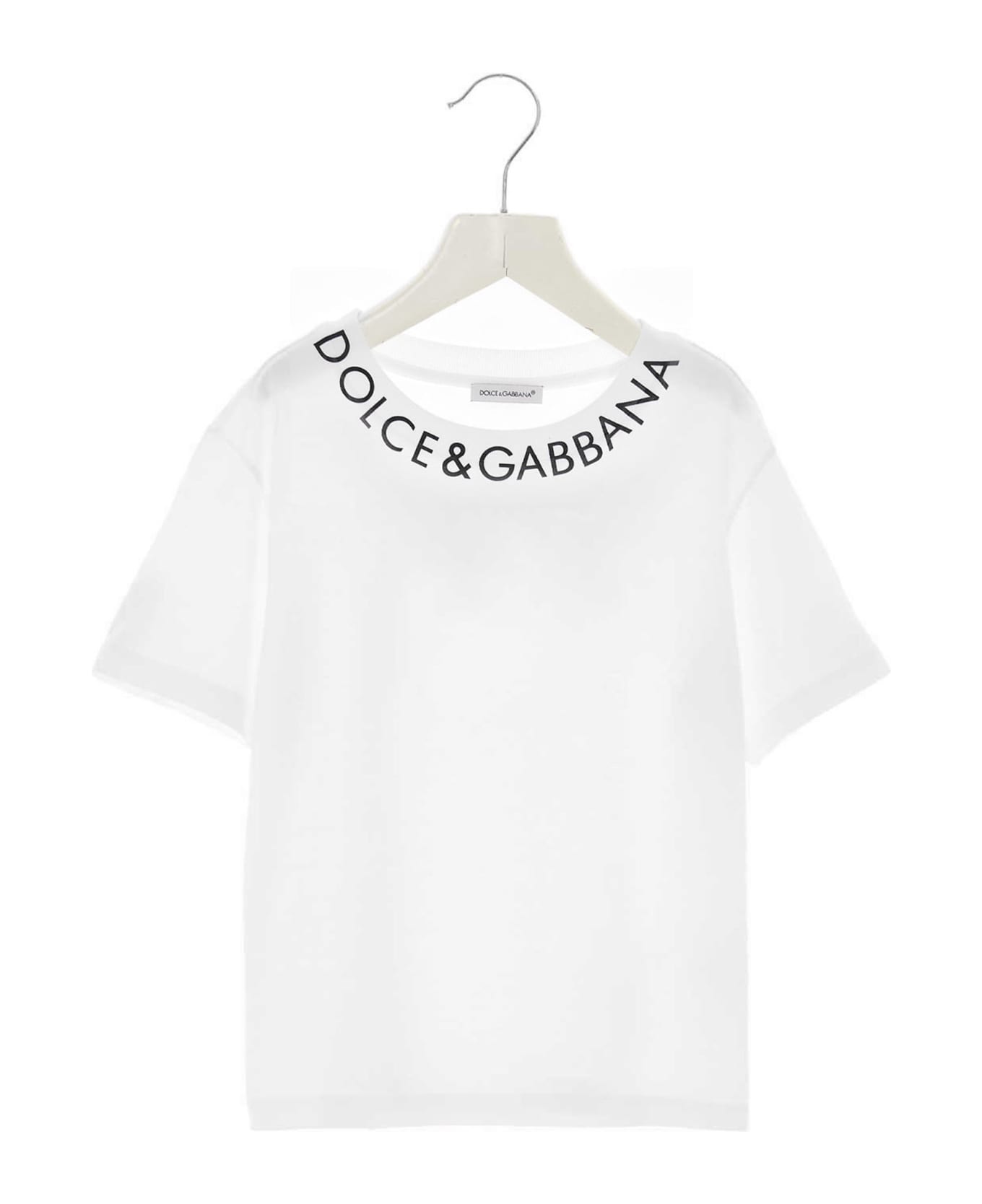 Dolce & Gabbana Logo T-shirt - White/Black