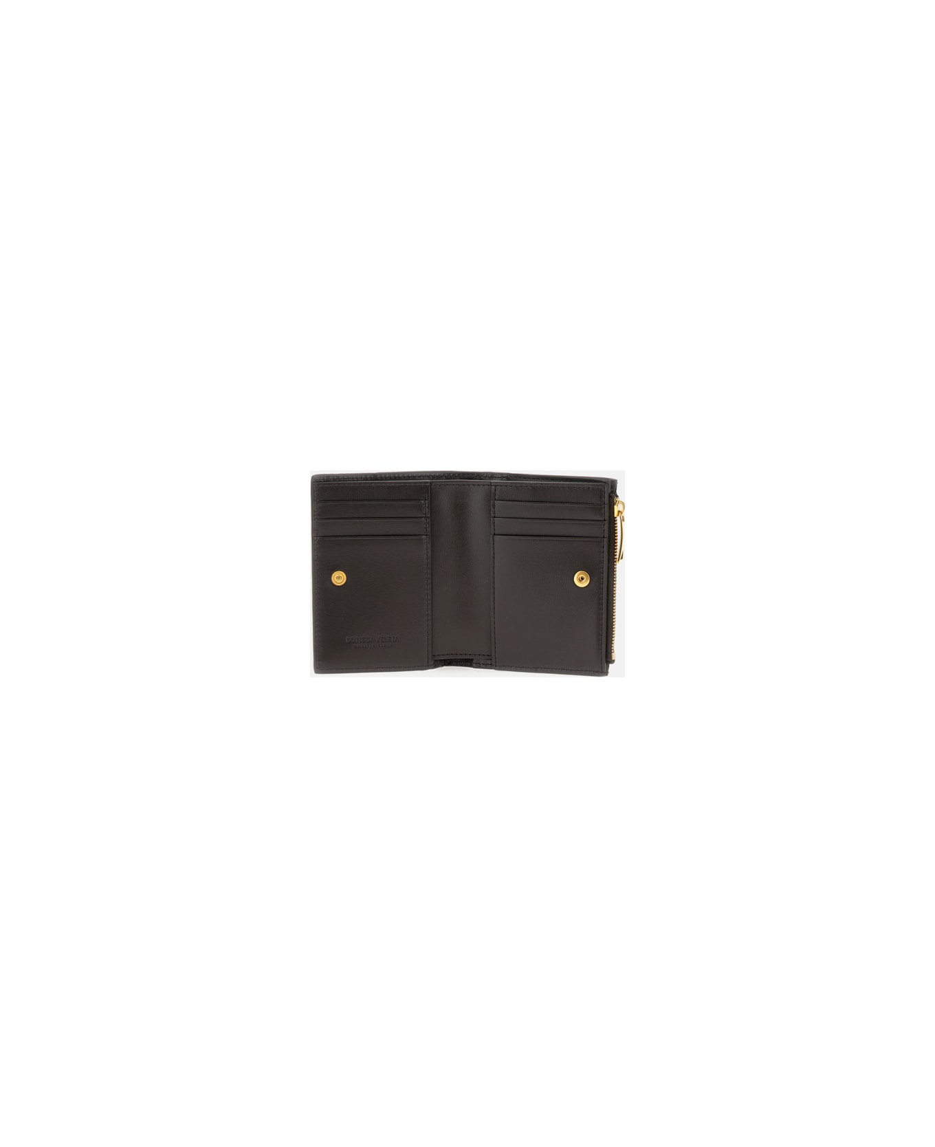 Bottega Veneta Small Intrecciato Wallet - Brown