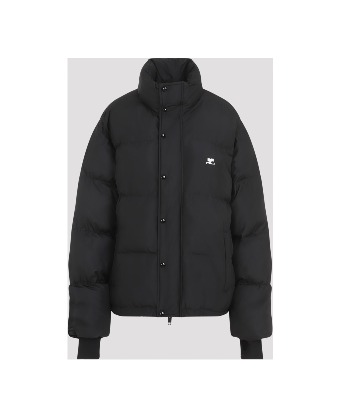 Courrèges Black Down Jacket - Black