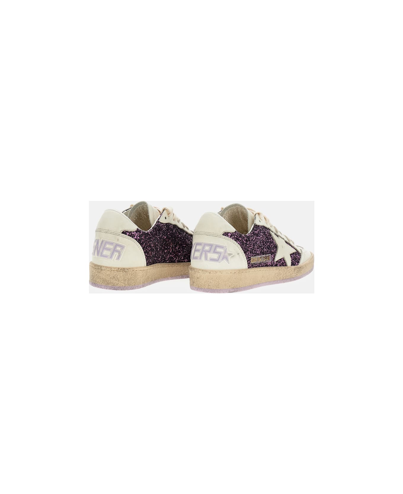 Golden Goose Ball Star Sneakers - PURPLEWHITE