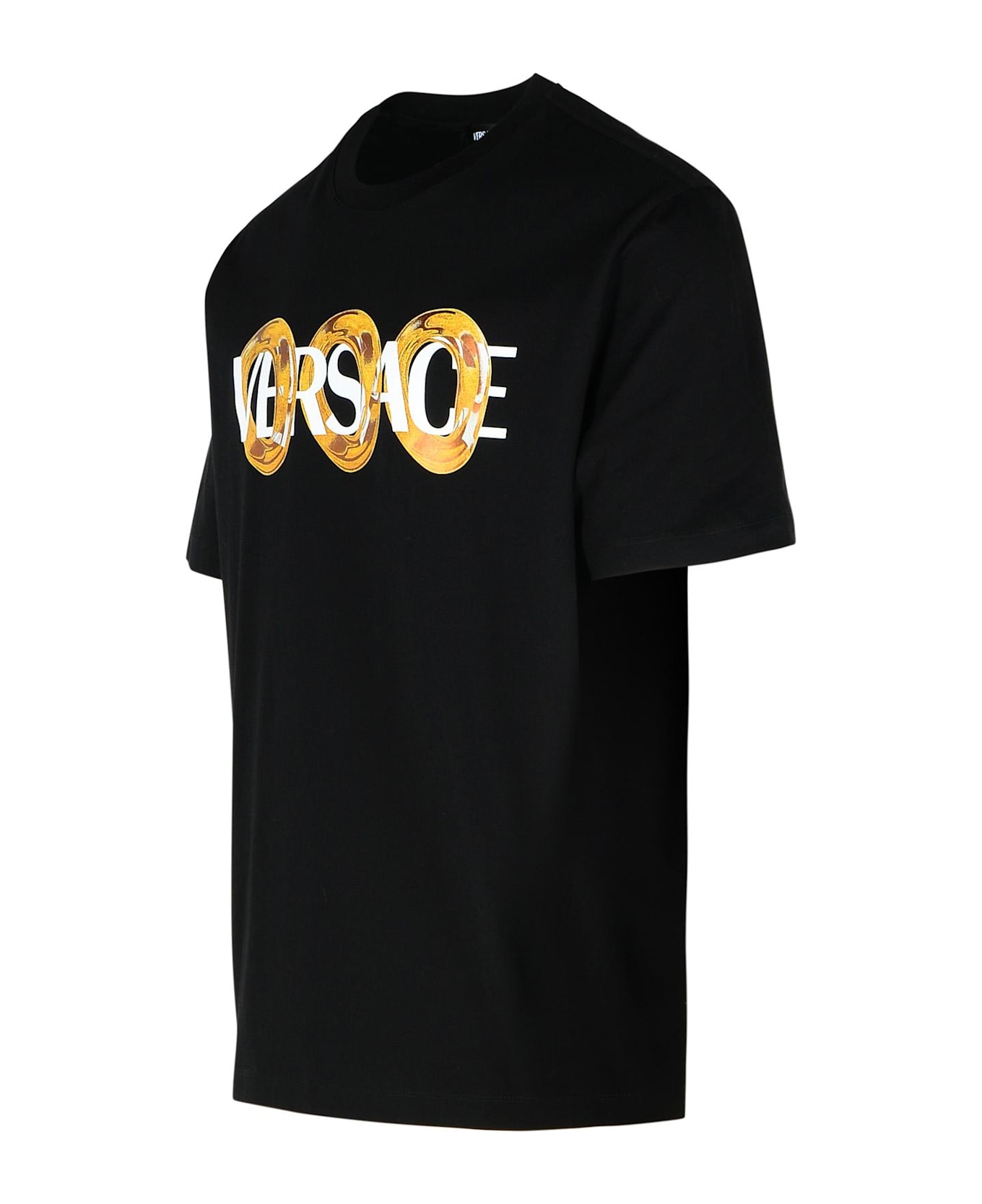Black Cotton T-shirt - Thumbnail 3