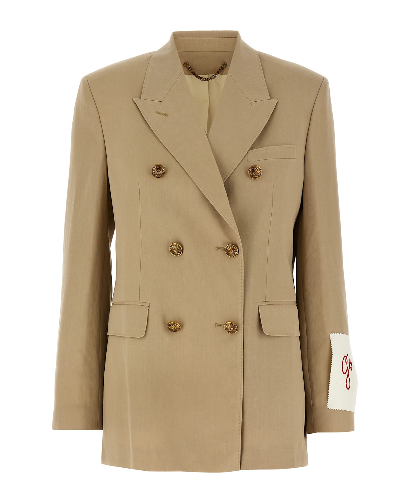 Golden Goose Heraldic Buttons Blazer - Beige