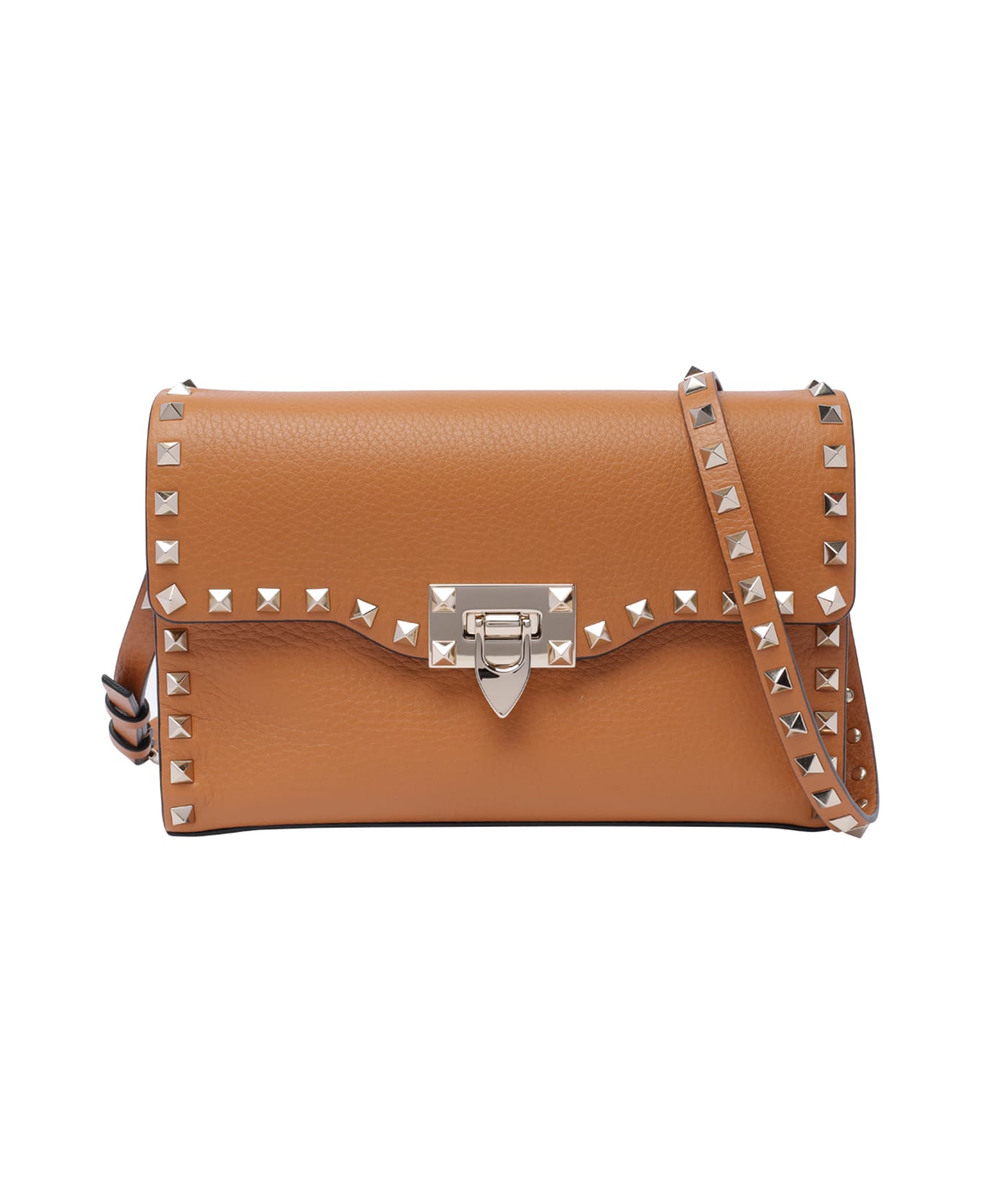 Valentino Garavani Small Rockstud Crossbody Bag - Almond Beige