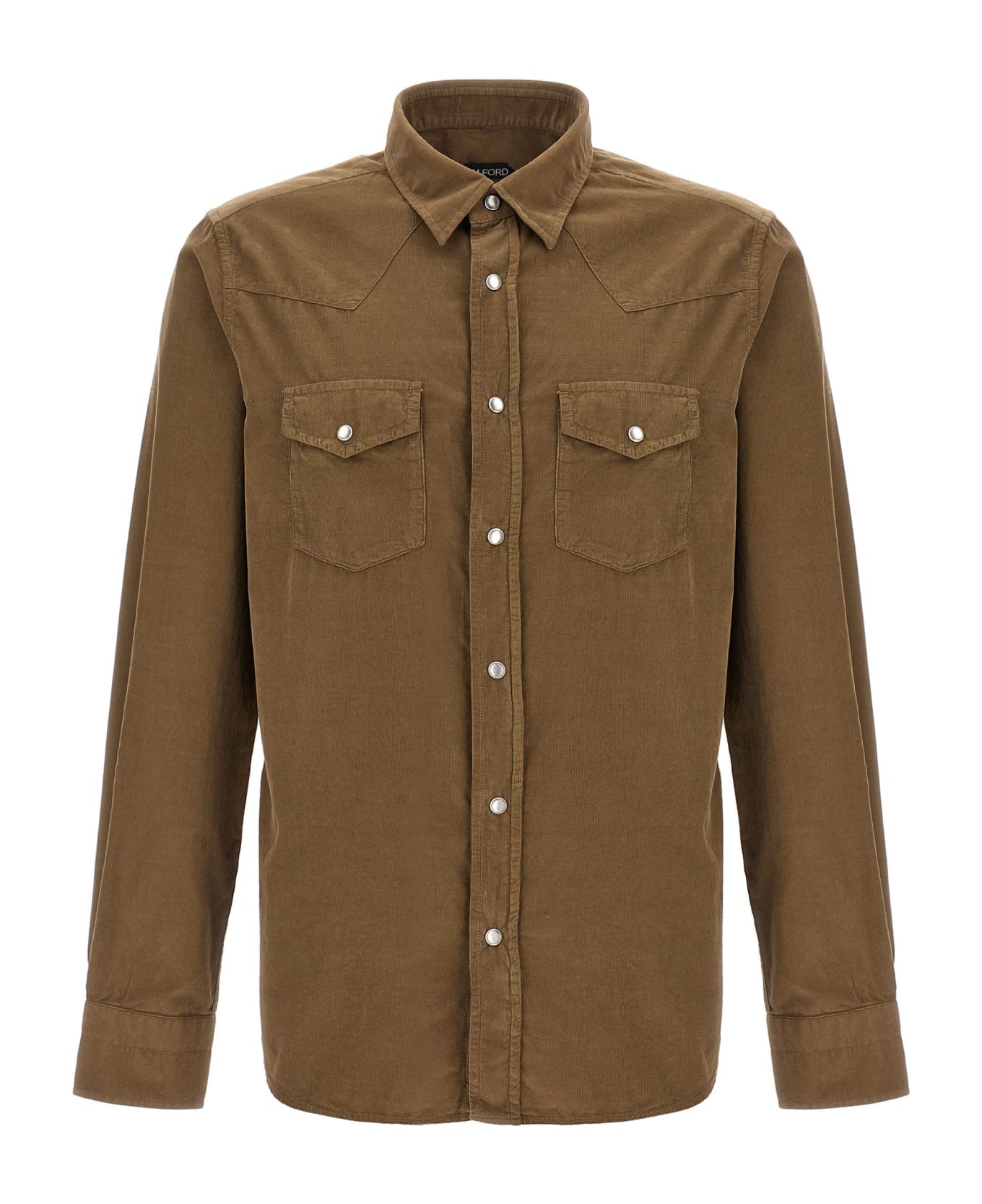 Tom Ford Corduroy Shirt - MOCHA