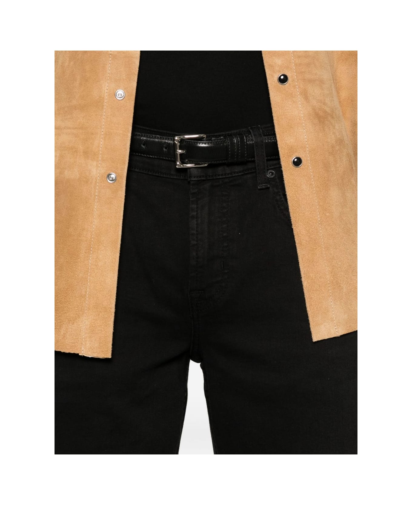 7 For All Mankind 7 For All Humanity Five-pocket Black Jeans - Black