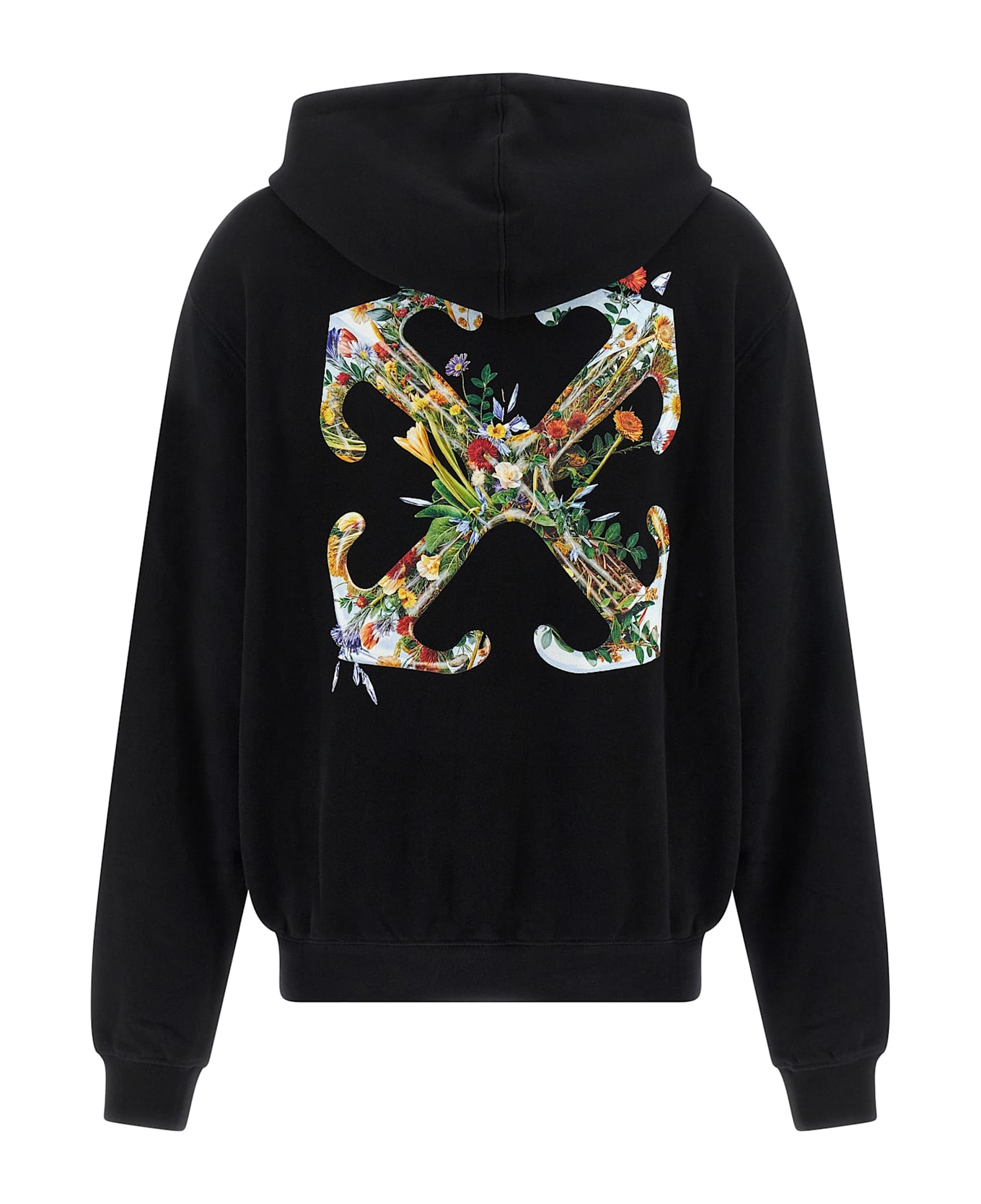 Off-White 
arrow Glass Flower
 Hoodie - Black  
