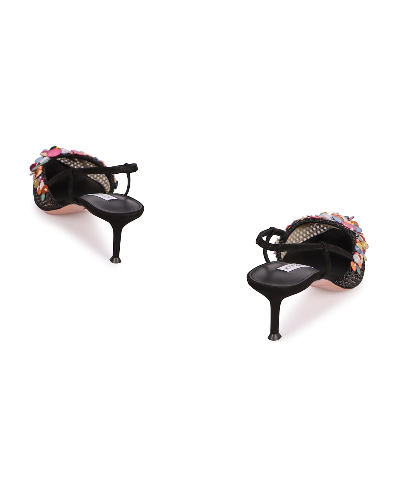 Aquazzura Can Can Pointy-toe Slingback - black