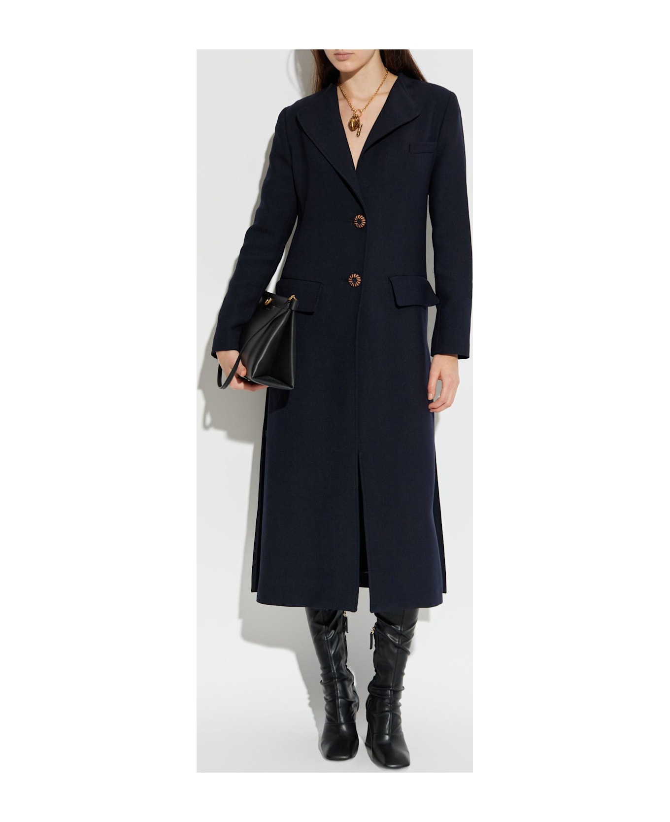 Etro Double-vented Coat - BLACK