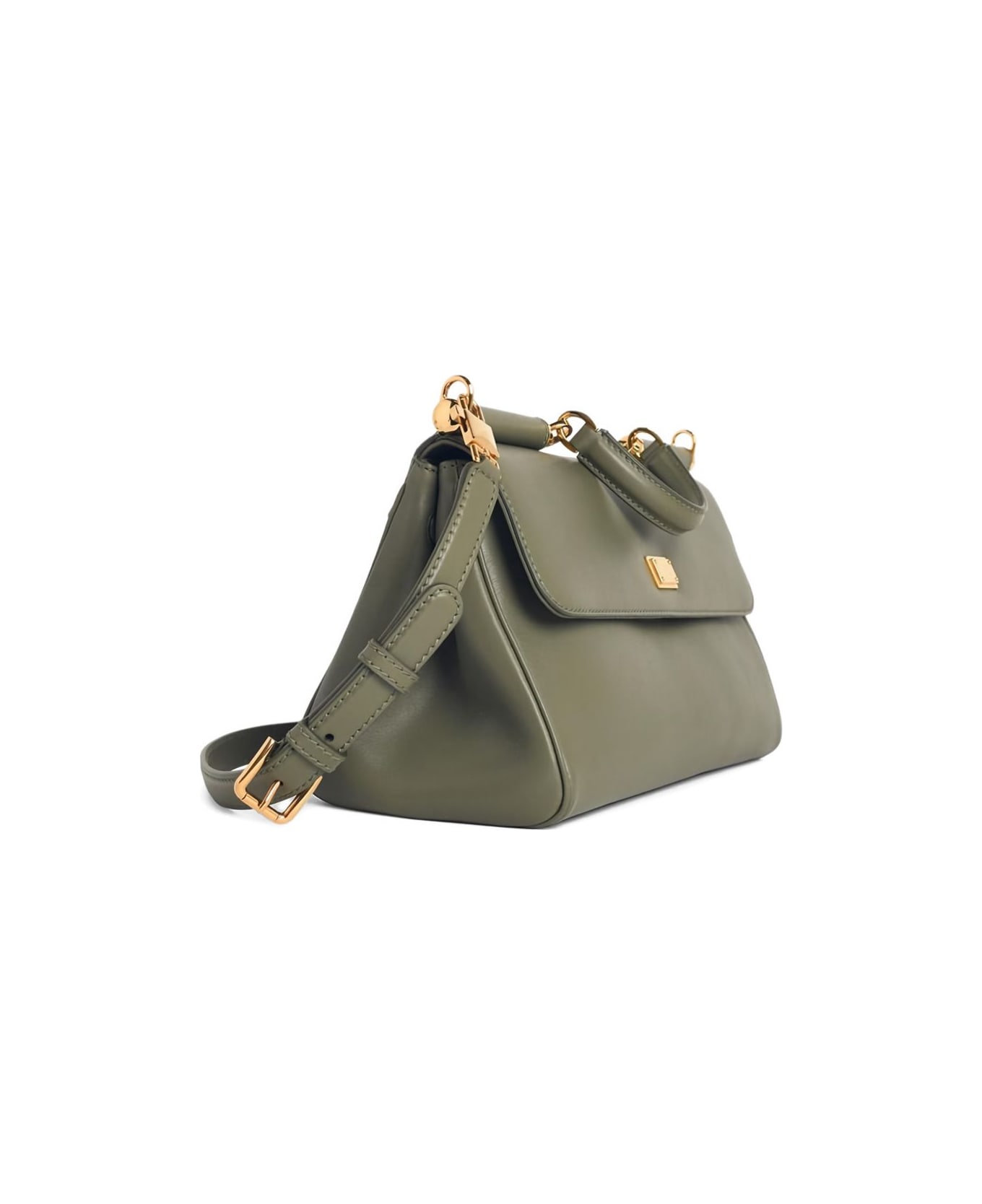 Dolce & Gabbana My Sicily Soft Leather Handbag - Green