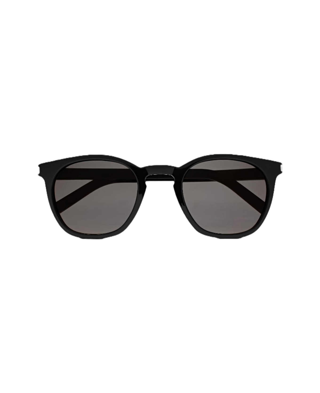 Saint Laurent Eyewear Saint Laurent Sl 28 Linea Corner Angle 002 Black Smoke Sunglasses - Nero
