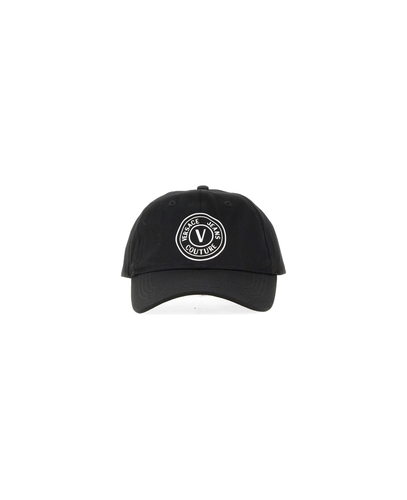 Versace Jeans Couture 
v-emblem
 Baseball Cap - BLACK
