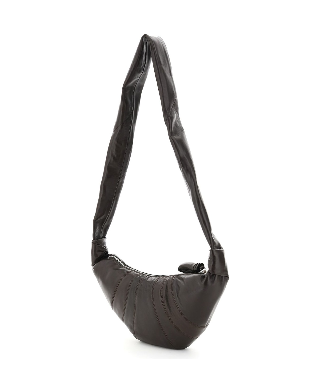 Lemaire Small Croissant Shoulder Bag - Dark Chocolate