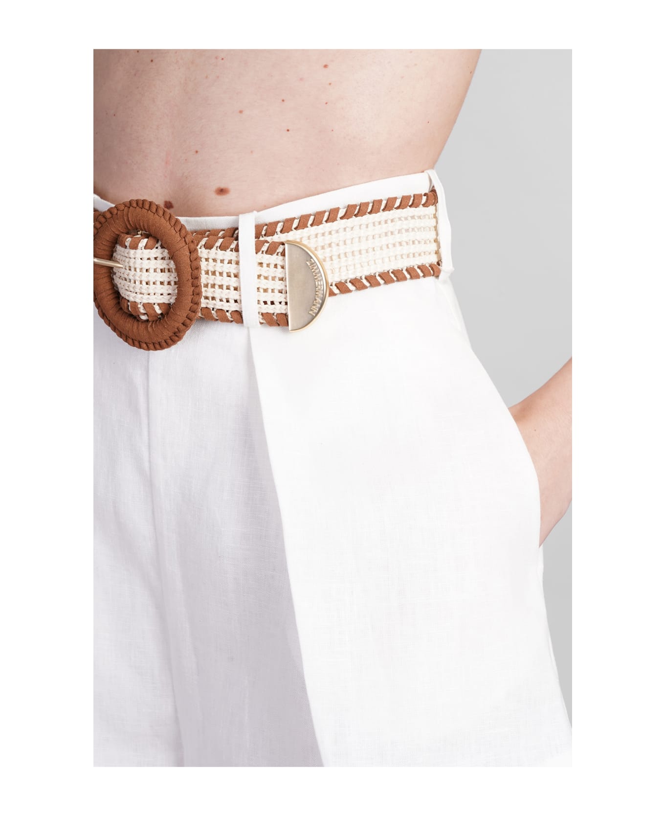 Zimmermann 'halliday Tuck' Shorts - White