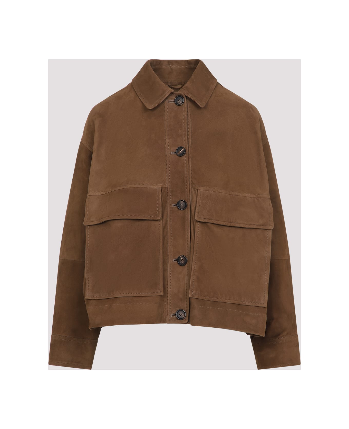 Brunello Cucinelli Suede Jacket - Sesamo