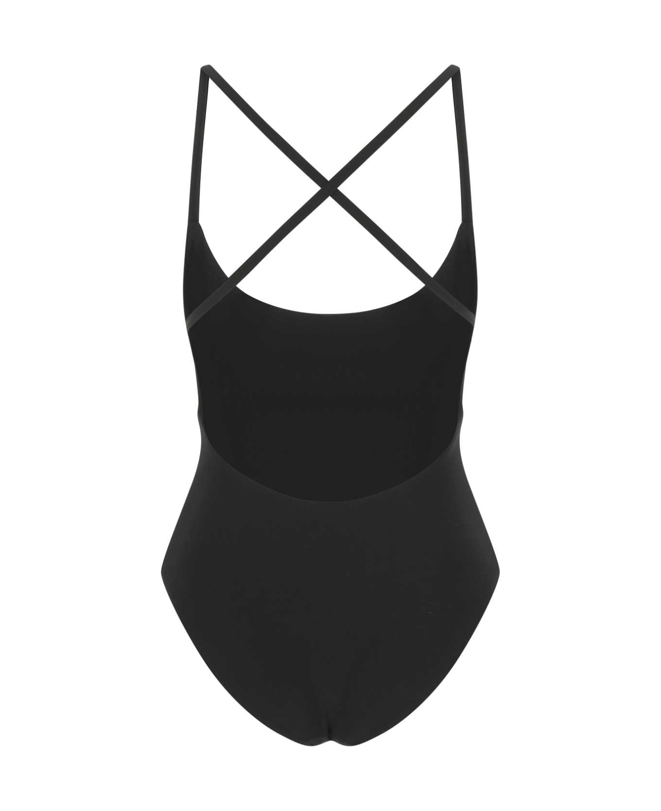 Lido Black Stretch Lycra Uno Swimsuit - BLACK