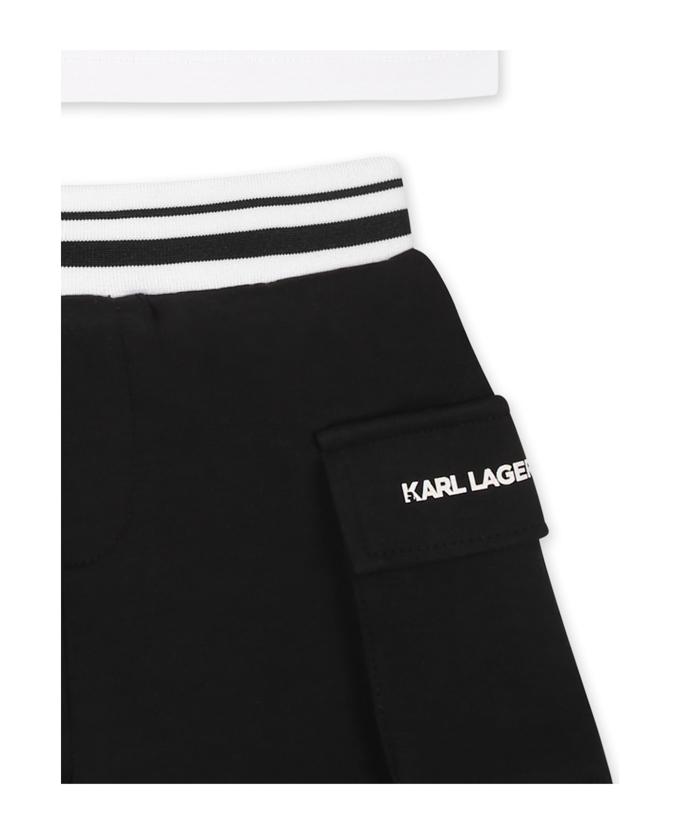 Karl Lagerfeld Kids Multicolor Suit For Baby Boy With Karl Lagerfeld Print - Multicolor