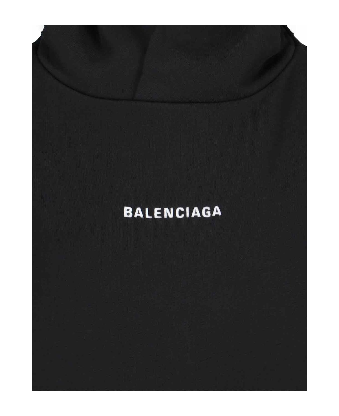 Balenciaga Logo Hoodie - Black