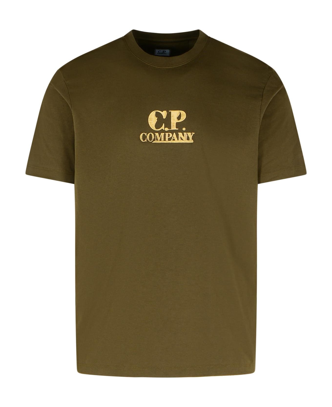 C.P. Company Green Cotton T-shirt - Green