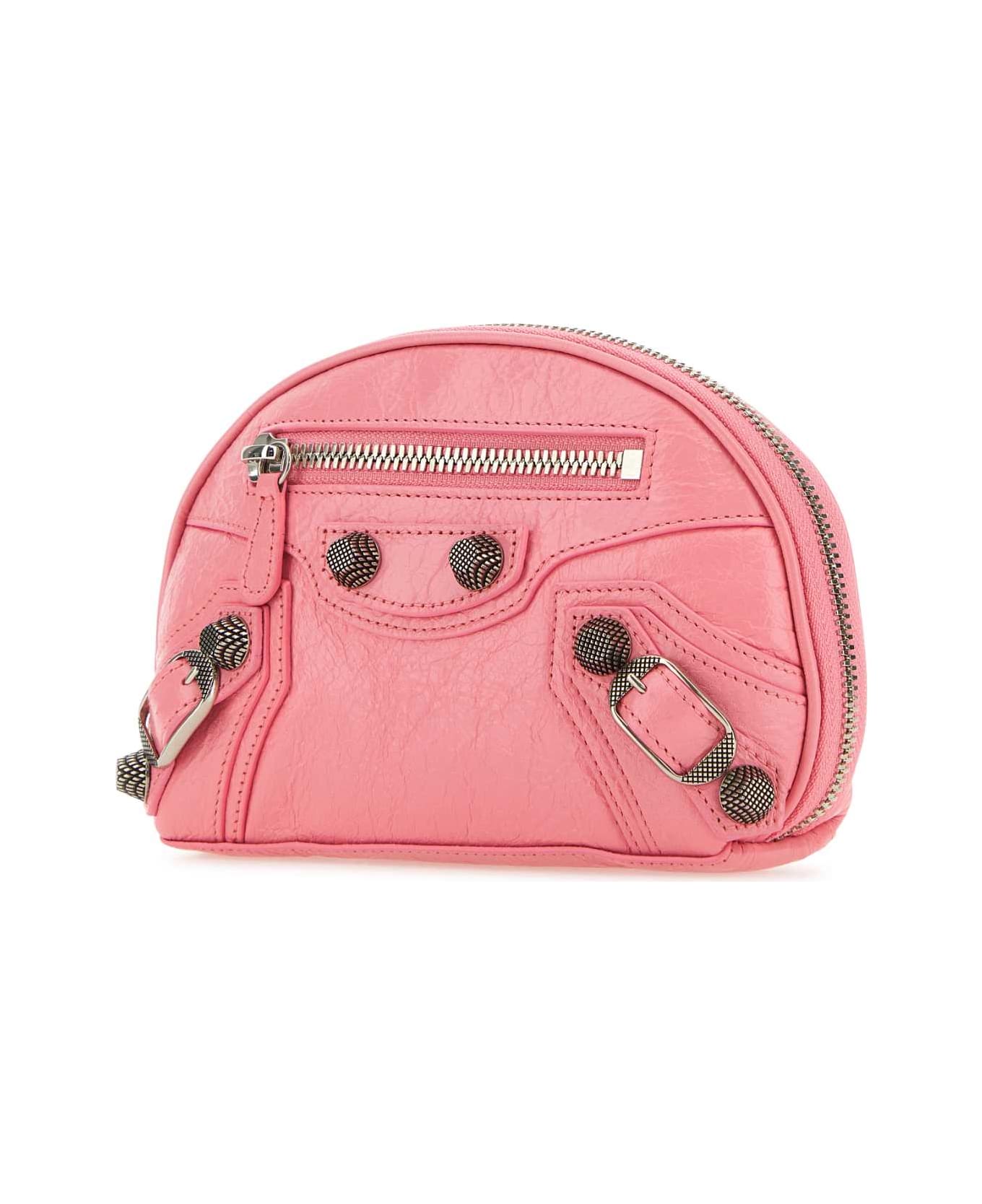 Balenciaga Pink Leather Le Cagole Xs Beauty Case - SWEETPINK クラッチバッグ