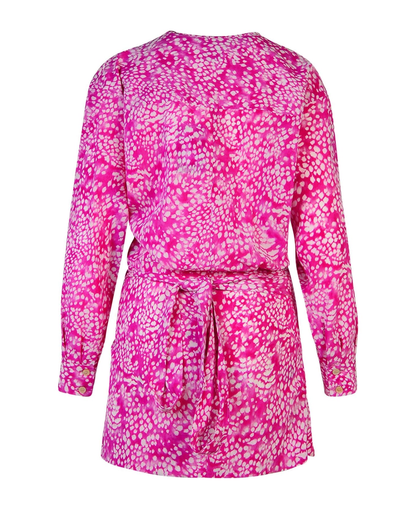 Isabel Marant 'habla' Dress In Fuchsia Silk Blend - Fuchsia