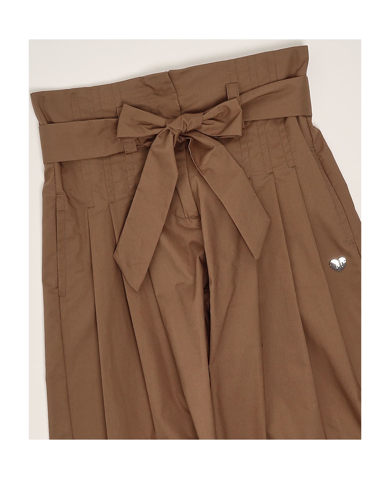 Monnalisa Trousers Trousers - MARRONE